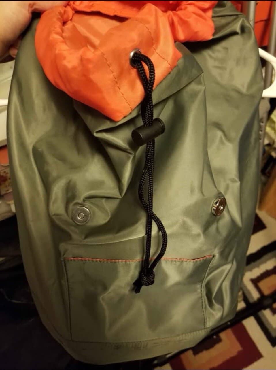 Men’s Olive Green Backpack By Mango