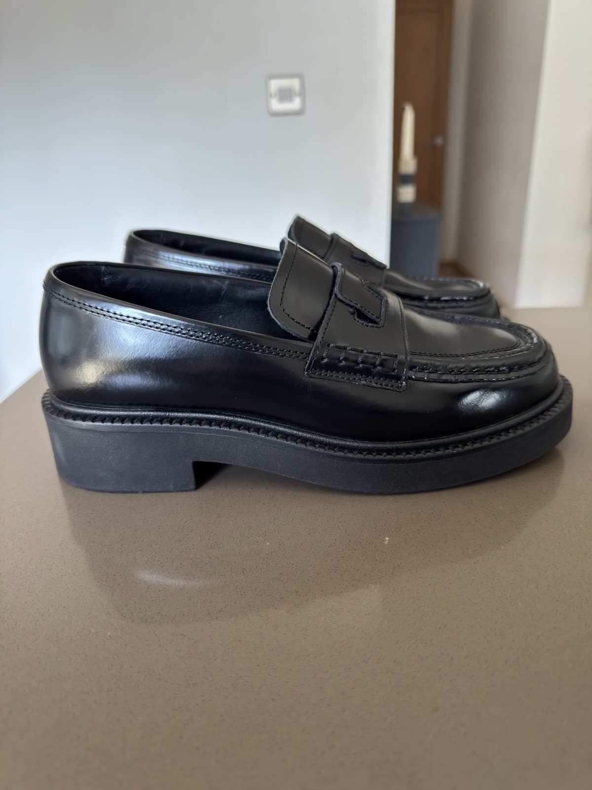 & Other Stories Black Leather Loafers - UK6 (would Fit 5.5) - RRP £139