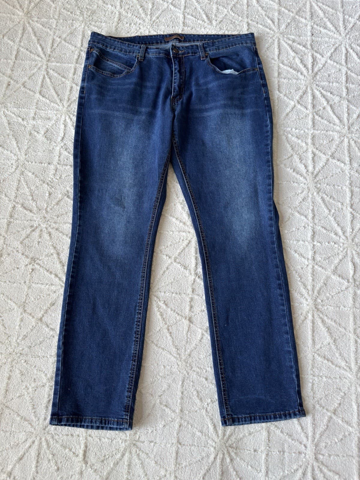 French Connection FC Skinny Jeans W38 L32 Blue Stretch Denim Men’s Dark Wash