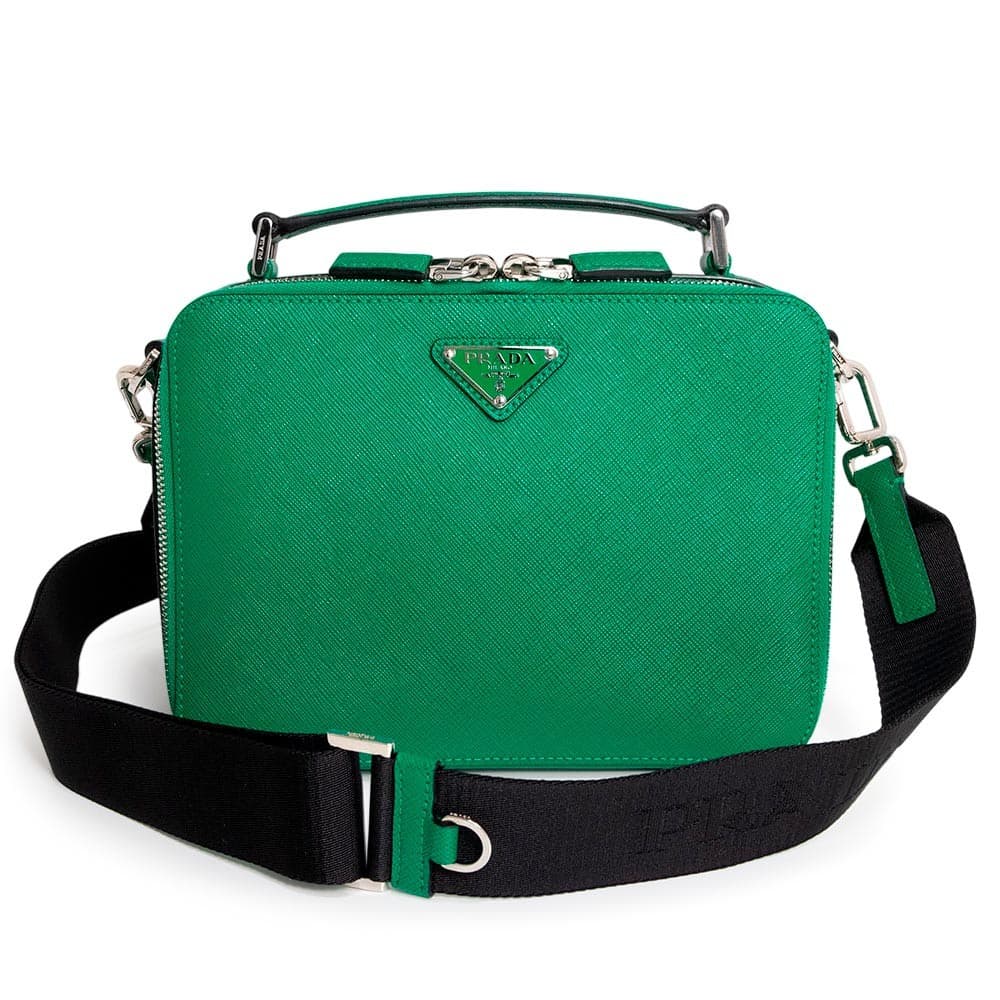 PRADA Prada Brick Shoulder Bag / SAFFIANO, Mango 2VH069